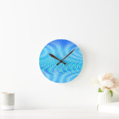 Modern Abstract water Summer Psychedelic Trippy Ronde Klok (Huis)