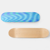 Modern Abstract Water Zomer Psybient Trippy Skateboard (Horizontaal)