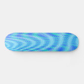 Modern Abstract Water Zomer Psybient Trippy Skateboard (Horizontaal)