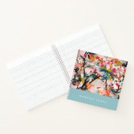 Modern Abstract Watercolor Botanical Floral Tree Notitieboek