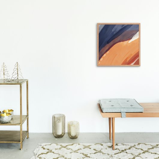 Modern Abstract Waterverf Glanzend Poster Perfect Poster