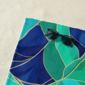 Modern Abstract Waves Seamless Pattern Strandlaken (In situ)