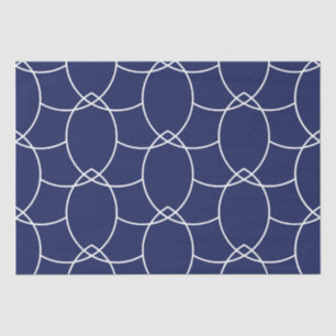 Modern Abstract wit en blauw kussenkussen Tissuepapier