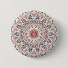 Modern Abstracte Kaleidoscoop Mandala Fractal Art Ronde Button 5,7 Cm