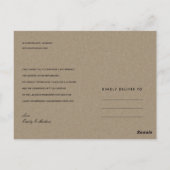 MODERN ABSTRACTE RUST ARTISTIC WEDDING DANK U BRIEFKAART (Achterkant)