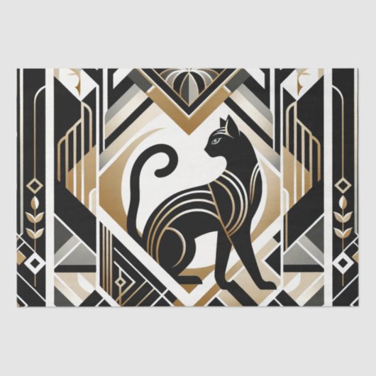 Modern Abstracte Sierpapier voor Kat Tissue Tissuepapier (Voorkant)