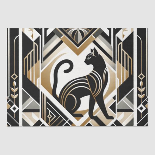 Modern Abstracte Sierpapier voor Kat Tissuepapier (Voorkant)