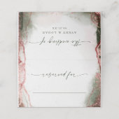 Modern Abstracte Waterverf Terra Rosa Wedding (Buitenkant ongevouwen)