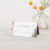 Modern Abstracte Waterverf Terra Rosa Wedding (Voorkant)