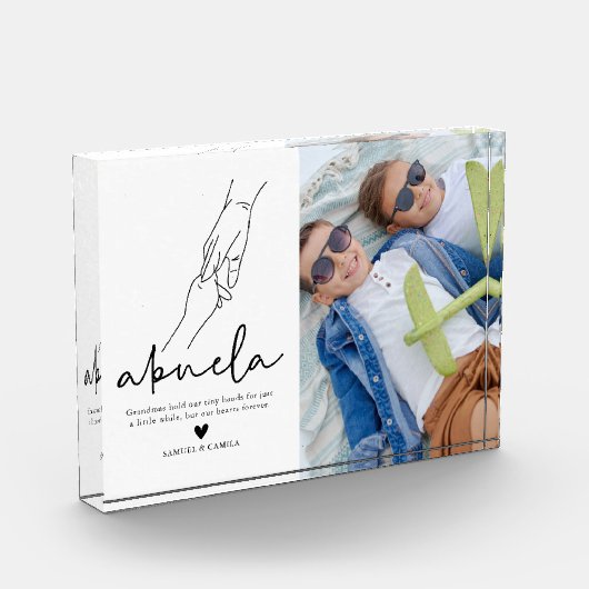 Modern Abuela Quote Keepomwille Fotoblokken (Links)