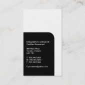 Modern accountant Visitekaartje (Achterkant)