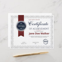 Modern Achievement Certificate