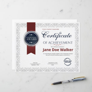 Modern Achievement Certificate