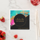 Modern acryl schilderij gouden bruiloft meneer en servet (Insitu)