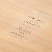 Modern Acrylic Arch Wedding Invitation Suite (Poser)