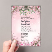 Modern Acrylic Wedding Invitation (In situ (ordinateur de poche))