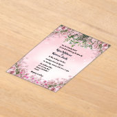 Modern Acrylic Wedding Invitation (Poser)