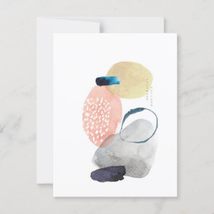 Modern acrylontwerp briefkaart