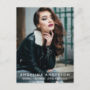 Modern Actor Model Photo Briefkaart