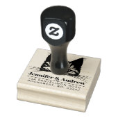 Modern adres voor retournering van katten 	rubberstempel (Stempel)