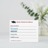 Modern advies wint Afstuderen partij Briefkaart (Staand voorkant)