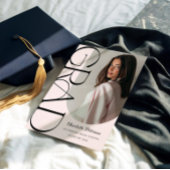 Modern Aesthetic Photo Graduation Invitation