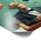 Modern afbeelding Smart Scientist Innovator Unique Foto Afdruk (Hoek)