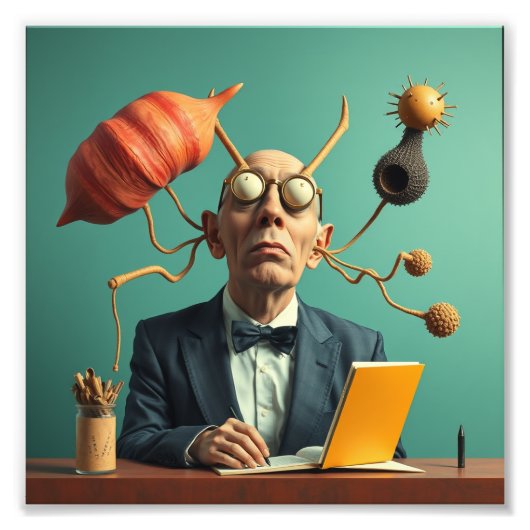 Modern afbeelding Smart Scientist Innovator Unique Foto Afdruk (Voorkant)