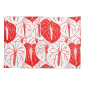 Modern afdrukpatroon Hawaiian Anthurium Kussensloop (Achterkant)