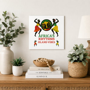 Modern Afrikaans Ritmische Eiland Vibes Poster