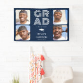 Modern AFSTUDEERDER 4x fotocollage Afstuderen Spandoek (Insitu)