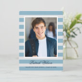 Modern Afstudeerder afstuderen aankondigingskaart Aankondiging (Staand voorkant)