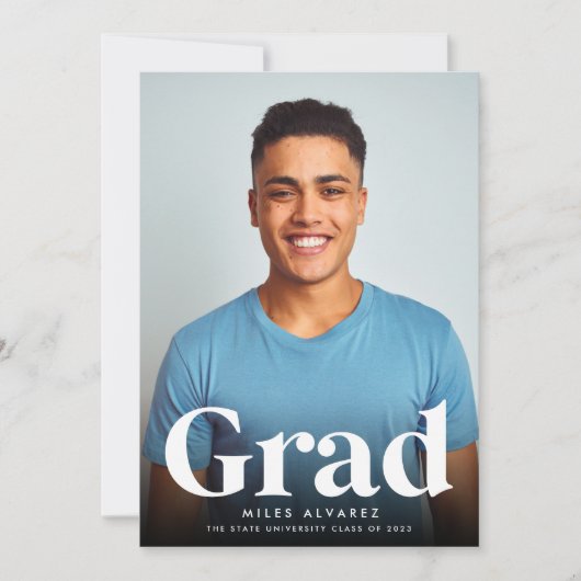 Modern Afstudeerder | Foto-Afstuderen Aankondiging (Voorkant)