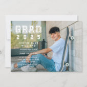 Modern Afstudeerder Foto Afstuderen Kaart (Voorkant)