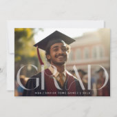 Modern AFSTUDEERDER MULTI Photo Graduation Party Aankondiging (Voorkant)