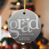 Modern AFSTUDEERDER Ombre Overlay Afstuderen Keramisch Ornament