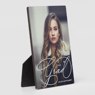 Modern Afstudeerder Script Photo Afstuderen Fotoplaat