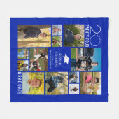 Modern Afstuderen 13 Fotocollage Aangepaste kleur Fleece Deken (Voorkant (Horizontaal))