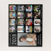 Modern Afstuderen 17 Foto Collage Black Legpuzzel (Verticaal)