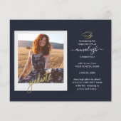 Modern Afstuderen 2025 Afstudeerder Foto's Aankond (Achterkant)