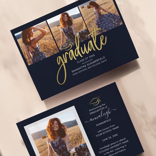 Modern Afstuderen 2025 Afstudeerder Foto's Aankond