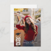 Modern Afstuderen 2025 fotofeest Kaart (Voorkant / Achterkant)