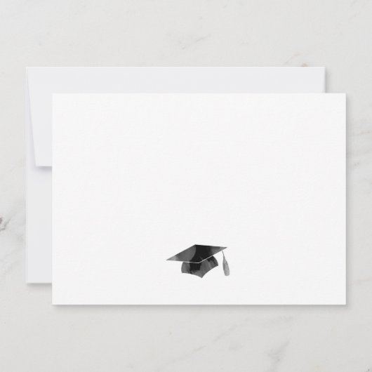 Modern Afstuderen 2025 Minimalistische Partij van  Kaart (Achterkant)