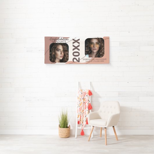 Modern Afstuderen | 2 Fotocollage-Afstuderen Spandoek (Insitu)