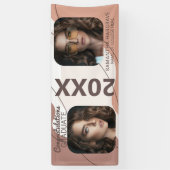 Modern Afstuderen | 2 Fotocollage-Afstuderen Spandoek (Verticaal)