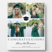 Modern afstuderen 4 fotocollage chique afstuderen fotoplaat (Voorkant)