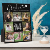 Modern Afstuderen 8 Foto Collage Black Afstuderen Fotoplaat (Zijkant)
