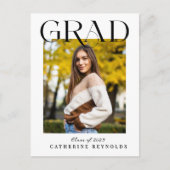 Modern Afstuderen Aankondiging eenvoudig Briefkaart (Voorkant)