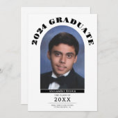 Modern Afstuderen Afstuderen foto aankondiging (Voorkant / Achterkant)