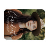 Modern Afstuderen Afstuderen van de Foto van White Magneet (Horizontaal)